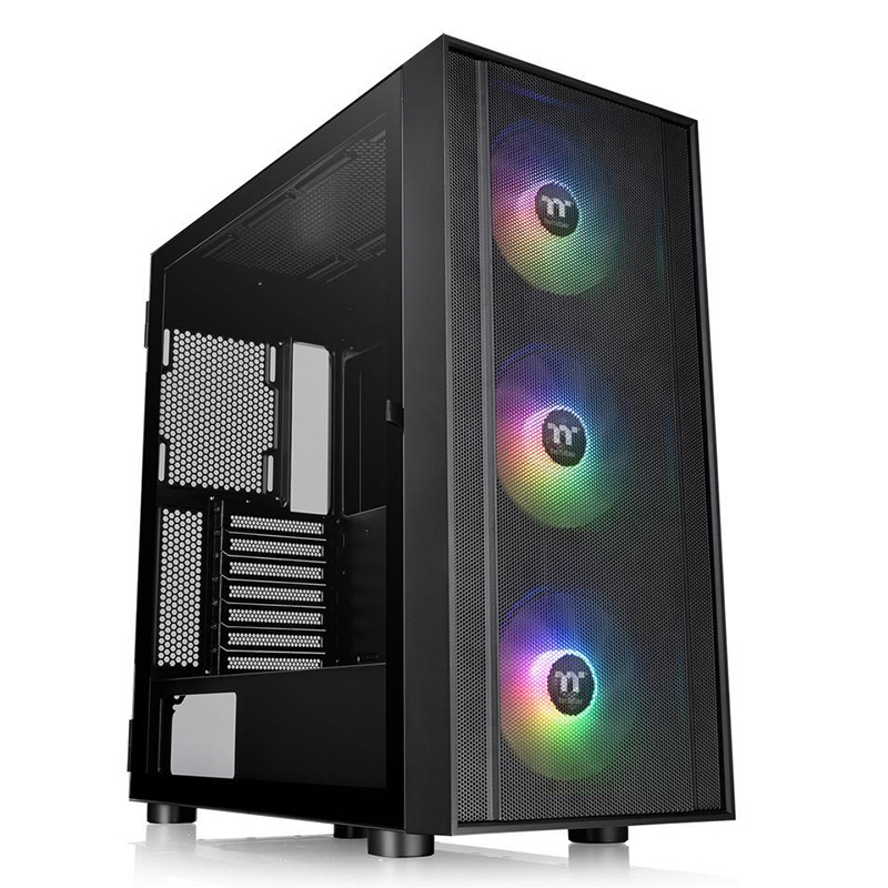 Thermaltake H570 TG ARGB Mid Tower E-ATX Case - Black (CA-1T9-00M1WN-01)