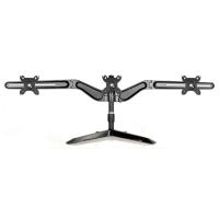 Monitor-Accessories-SilverStone-Black-Arm-Three-Triple-LCD-Monitor-Stand-5