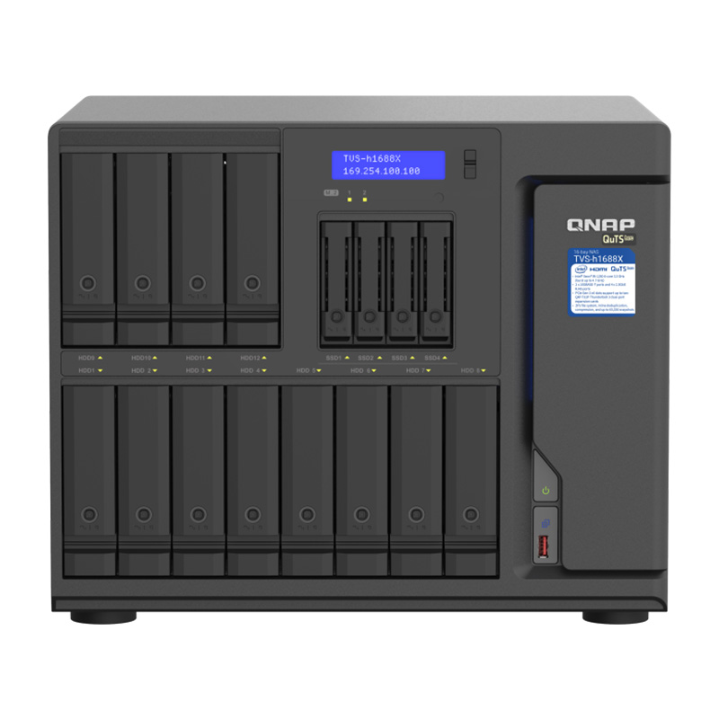 QNAP TVS-h1688X-W1250-32G 2.5in SATA Intel Xeon W-1250 6 Core 32GB DDR4 ECC - Tower