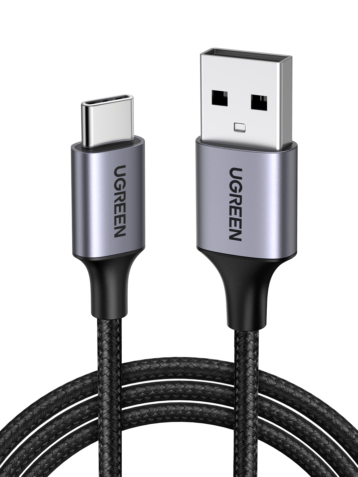 UGREEN USB-C Male to USB 2.0 Male Cable Aluminum Braid 1m (Space Gray)