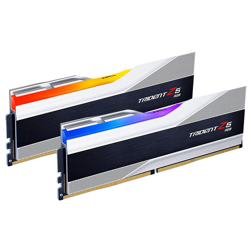 G.Skill 32GB (2x16GB) F5-7600J3646G16GX2-TZ5RS Trident Z5 RGB 7600MHz CL36 DDR5 RAM - Silver