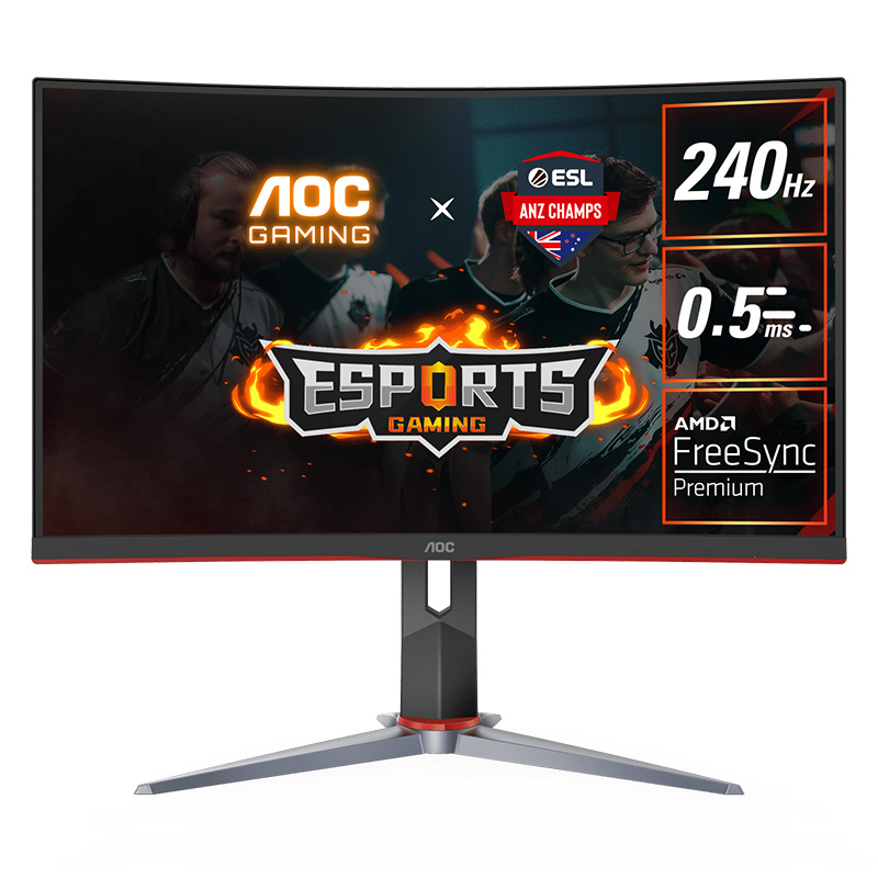 AOC 27in FHD 240HZ VA FreeSync Premium Curved Gaming Monitor (C27G2Z)