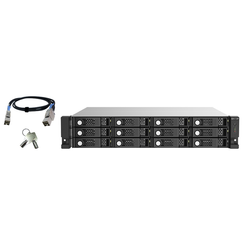 QNAP TL-R1220Sep-RP 12 Bay 2U Rackmount SAS Storage Expansion Enclosure