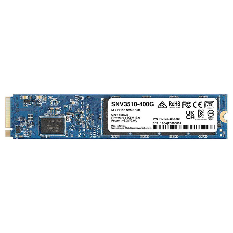 Synology SNV3510 400GB PCIe 3.0 M.2 NVMe SSD (SNV3510-400G)