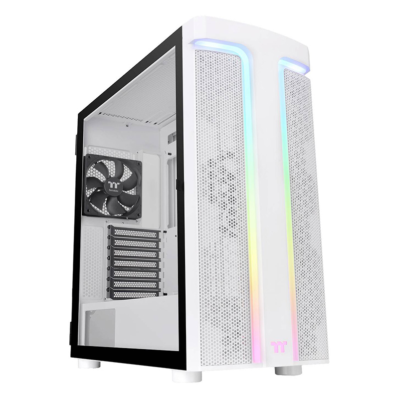 Thermaltake H590 TG ARGB Mid Tower E-ATX Case - White (CA-1X4-00M6WN-00)