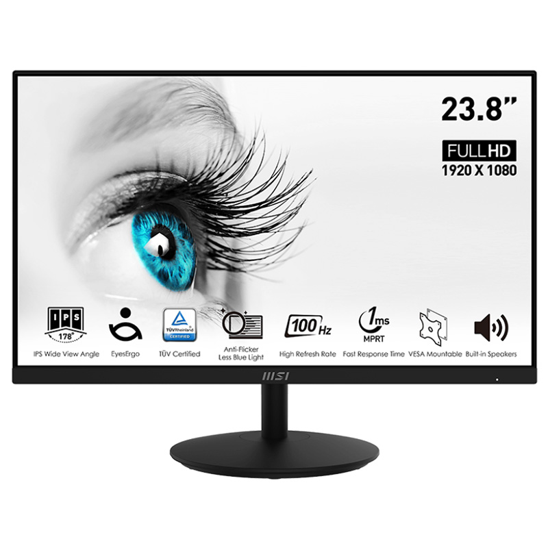 MSI Pro 23.8in FHD 100Hz IPS Business Monitor - OPENED BOX 75518 (PRO MP242A-75518)