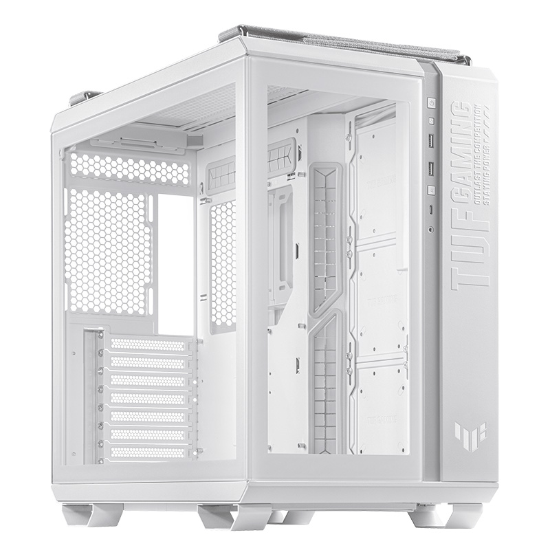 Asus GT502 TUF Gaming TG Mid Tower ATX Case - White (GT502 TUF GAMING CASE WHT TG)