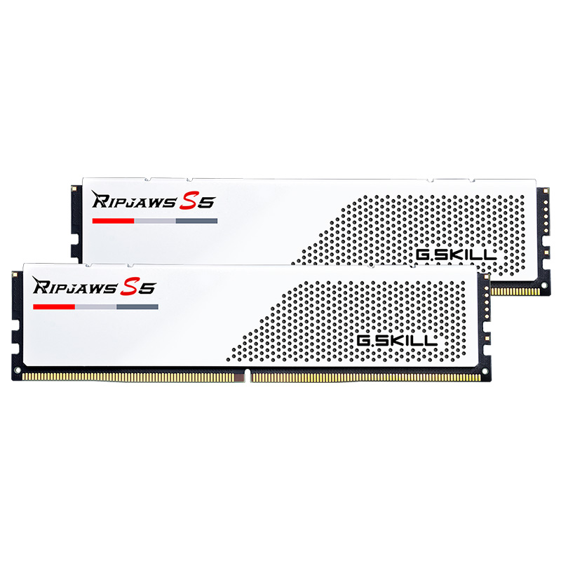 G.Skill 32GB (2x16GB) F5-5200J4040A16GX2-RS5W Ripjaws S5 5200MHz CL40 DDR5 RAM - White