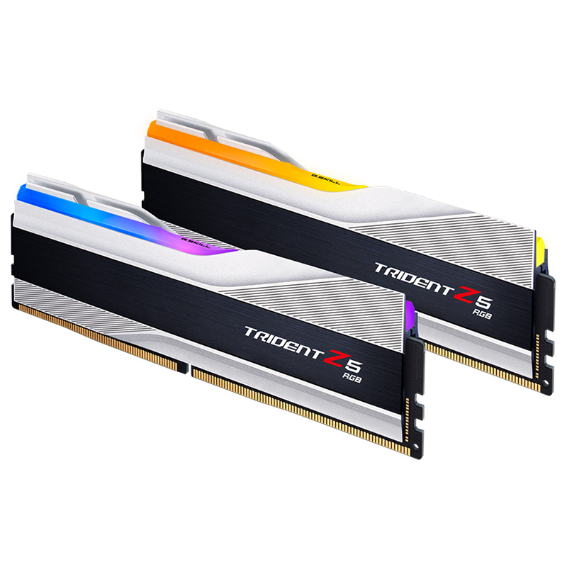 G.Skill 32GB (2x16GB) F5-6000J3040F16GX2-TZ5RS Trident Z5 RGB 6000MHz CL30 DDR5 RAM - Silver