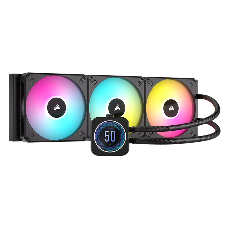 Corsair iCUE H170i ELITE LCD XT 420mm RGB AIO Black Liquid CPU Cooler (CW-9060076-WW)