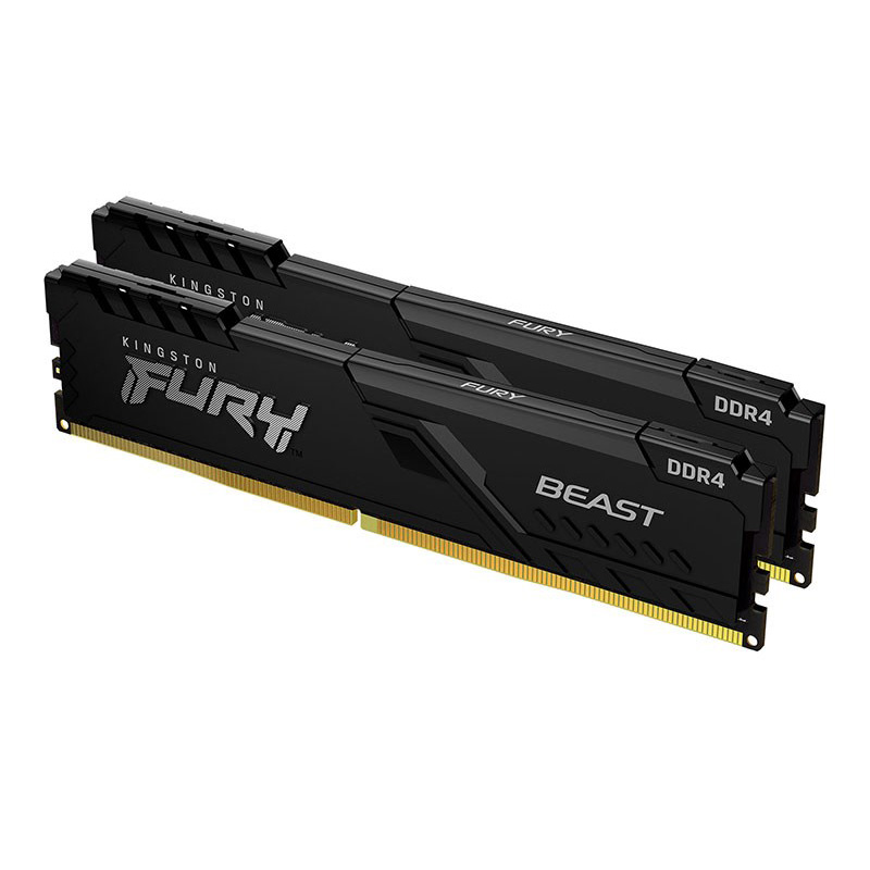 Kingston 16GB (2x8GB) KF432C16BBK2/16 Fury Beast 3200MHz DDR4 RAM - Black