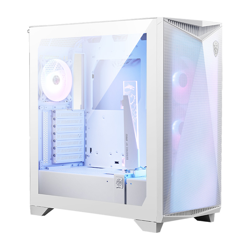 MSI MPG GUNGNIR 300R Airflow Mid Tower ATX Case - White (MPG GUNGNIR 300R AIRFLOW WHITE)