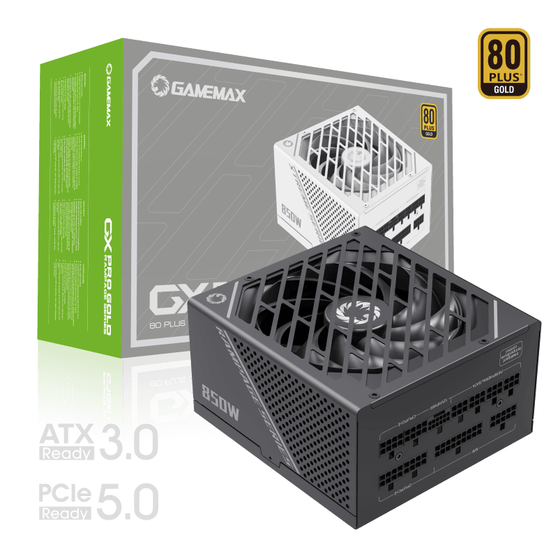 Gamemax GX-850 PRO BK 850W 80+Gold Power Supply ATX3.0 PCIE5.0