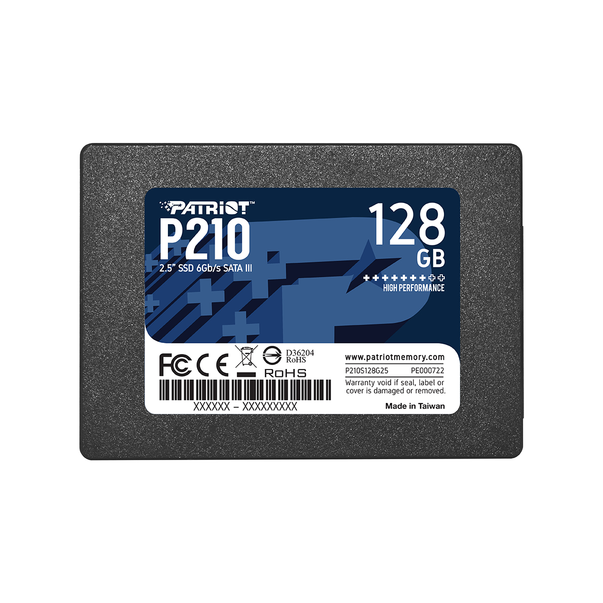 PATRIOT MEMORY P210 SSD 128GB SATA 3 Internal Solid State Drive 2.5 (P210S128G25)