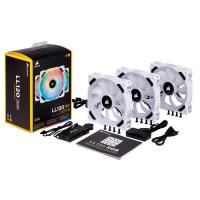 120mm-Case-Fans-Corsair-LL120-RGB-120mm-Dual-Light-Loop-PWM-Fan-White-with-Lighting-Node-Pro-3-Pack-3