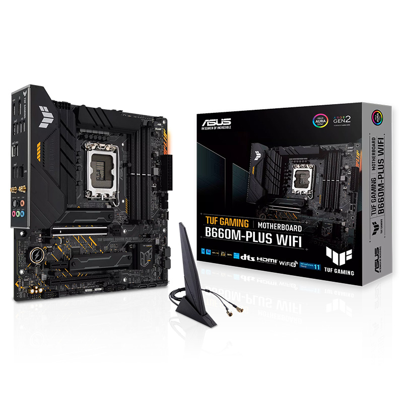 Asus TUF Gaming B660M-Plus WiFi DDR5 LGA1700 mATX Motherboard (TUF-GAMING-B660M-PLUS-WIFI)