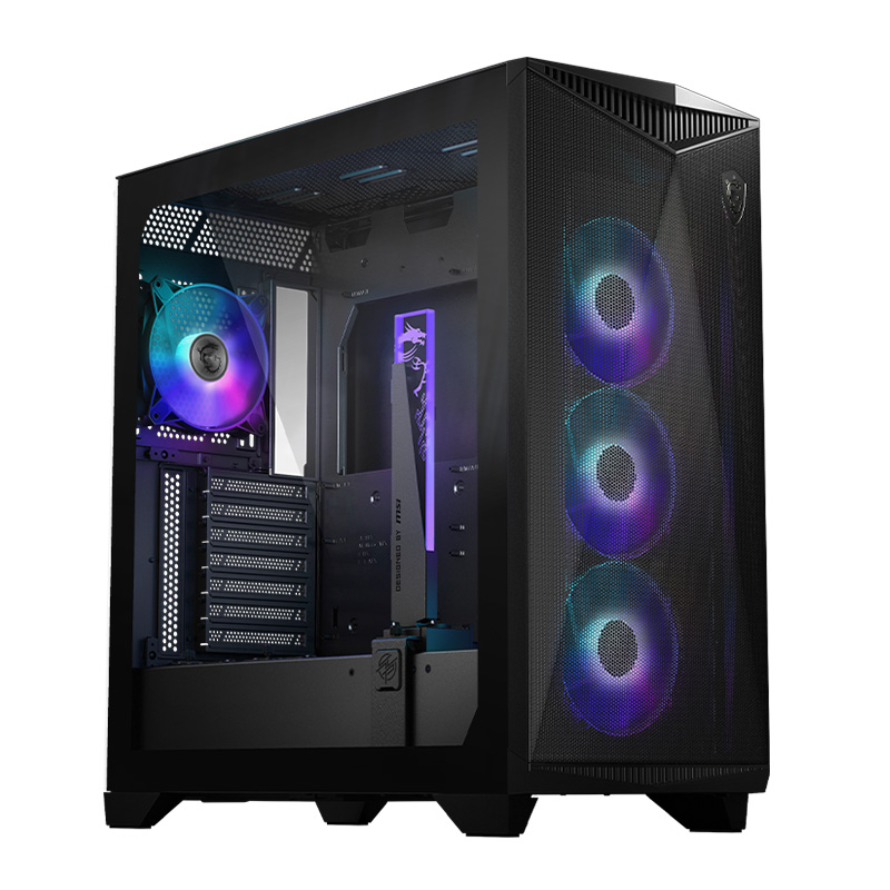 MSI MPG GUNGNIR 300R Airflow Mid Tower ATX Case - Black (MPG GUNGNIR 300R AIRFLOW)