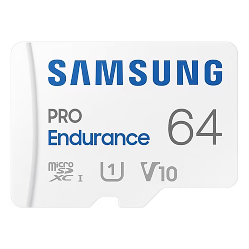 Samsung PRO Endurance 64GB UHS-I U1 V10 MicroSDXC Card with Adapter