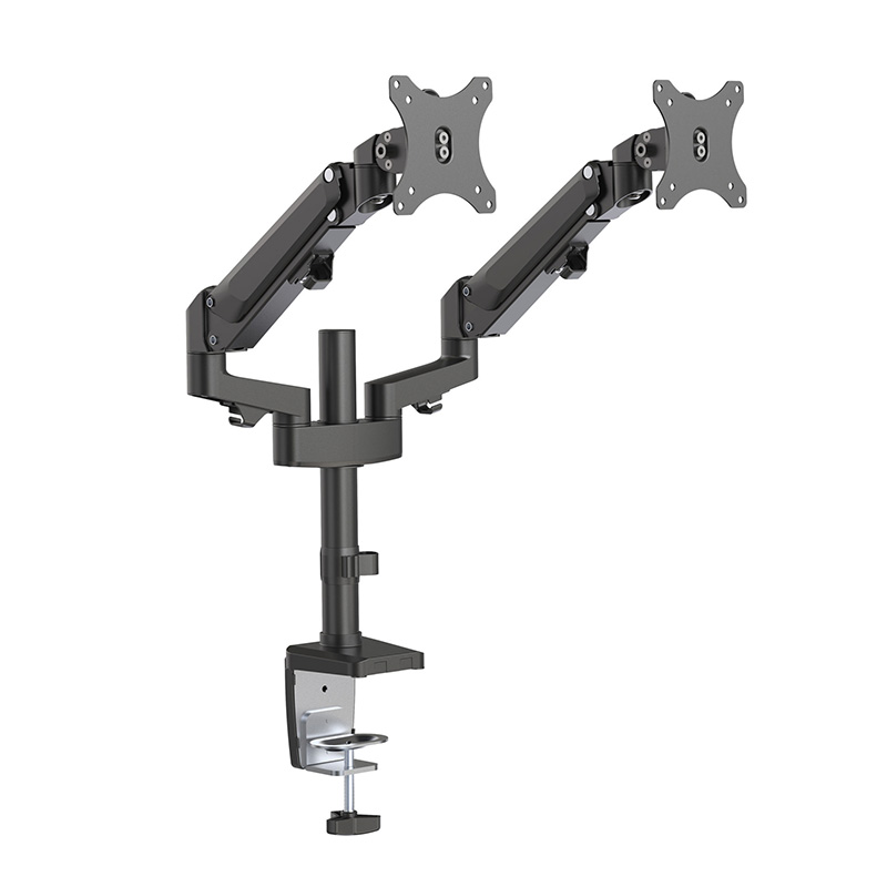 Brateck Dual Monitors Heavy-Duty Aluminum Gas Spring Monitor Arm for 17in to 32in Monitors (LDT47-C024N)