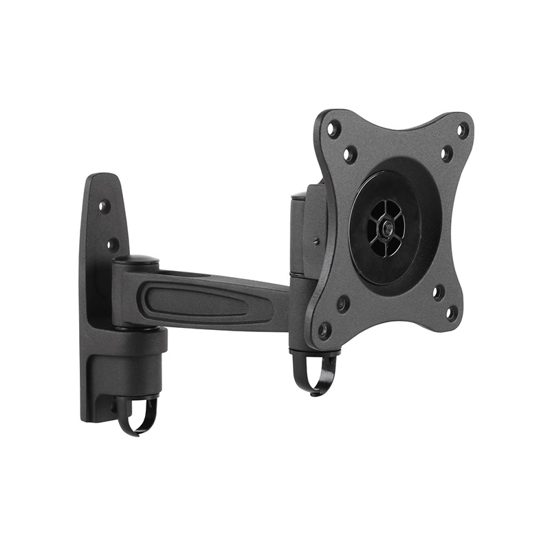 Brateck Single Monitor Tilting and Swivel Wall Bracket Mount VESA for 13in to 27in LCD TV Panels (LCD-142)