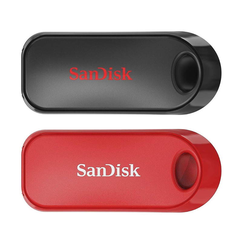 SanDisk 32GB Cruzer Snap USB 2.0 Flash Drives Black/Red - 2 Pack