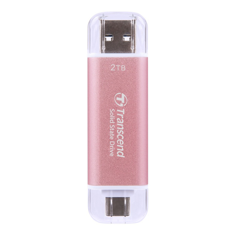 Transcend 2TB Type-C/A 10Gbps External SSD - Pink