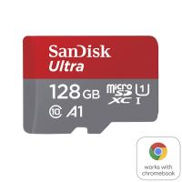 SanDisk Ultra 128GB A1 C10 U1 120MB/s MicroSDXC Card for Chromebook (SDSQUA4-128G-GN6FA)