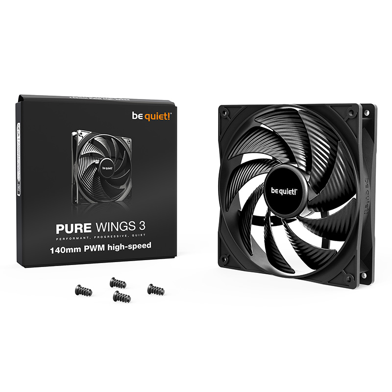 be quiet! Pure Wings 3 140mm PWM High Speed Case Fan (BL109)