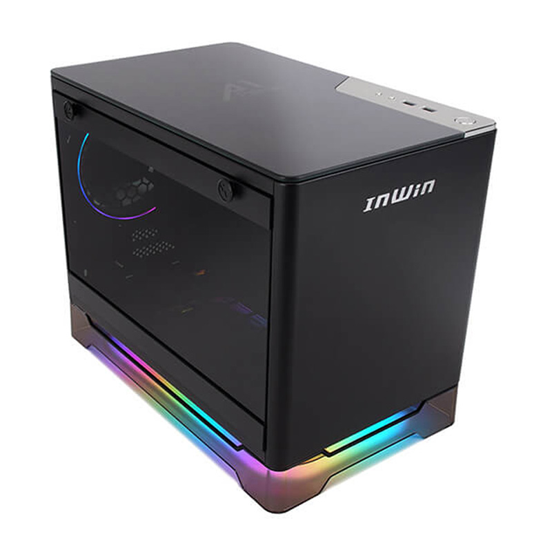 InWin A1 Prime RGB Mini ITX Case with 750W PSU - Black (A1 PRIME-BLACK)