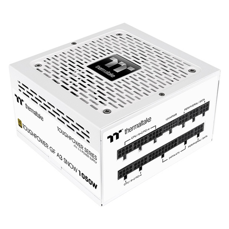 Thermaltake 1050W Toughpower GF A3 80+ Gold PCIe5 Fully Modular ATX 3.0 Power Supply - White (PS-TPD-1050FNFAGA-N)