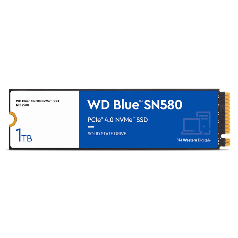 Western Digital Blue SN580 1TB PCIe 4.0 M.2 2280 NVMe SSD (WDS100T3B0E)