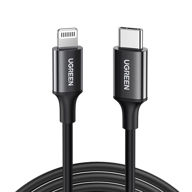 UGreen USB Type-C 2.0 to Lightning Black Cable - 1m (60751)