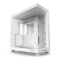NZXT H6 Flow Compact Dual Chamber TG Mid Tower ATX Case - Matte White