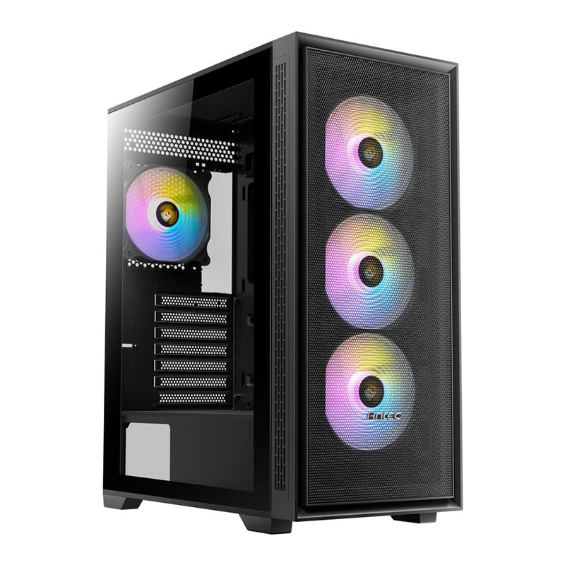 Antec AX81 Elite ARGB TG Mid Tower E-ATX Case - Black (AX81EL)