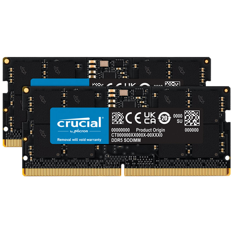 Crucial 32GB (2x16GB) CT2K16G52C42S5 5200MHz CL42 SODIMM DDR5 RAM