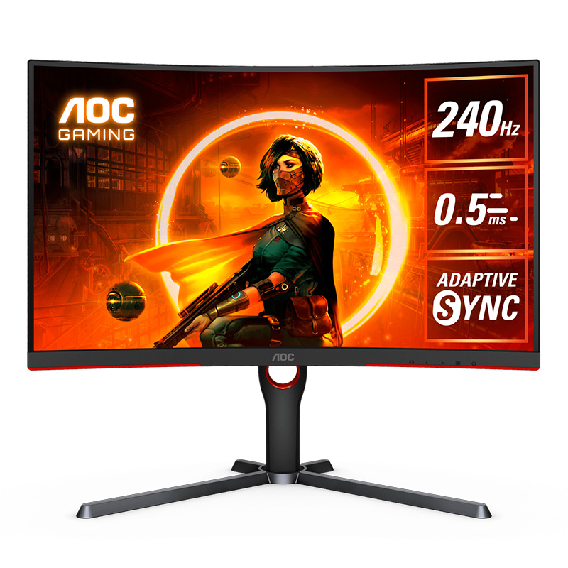 AOC 27in QHD VA 240Hz Adaptive Sync Curved Gaming Monitor (CQ27G3Z)