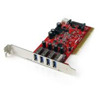 StarTech 4 Port PCI USB 3.0 Card w/ SATA Power - PCIUSB3S4