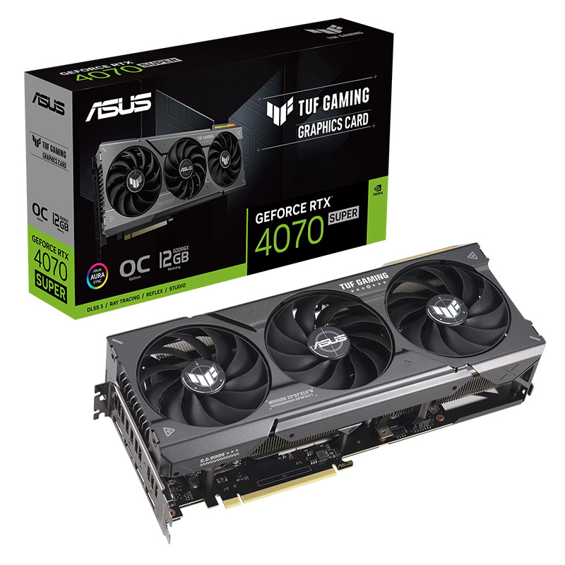 Asus TUF Gaming GeForce RTX 4070 Super 12G OC Graphics Card (TUF-RTX4070S-O12G-GAMING)