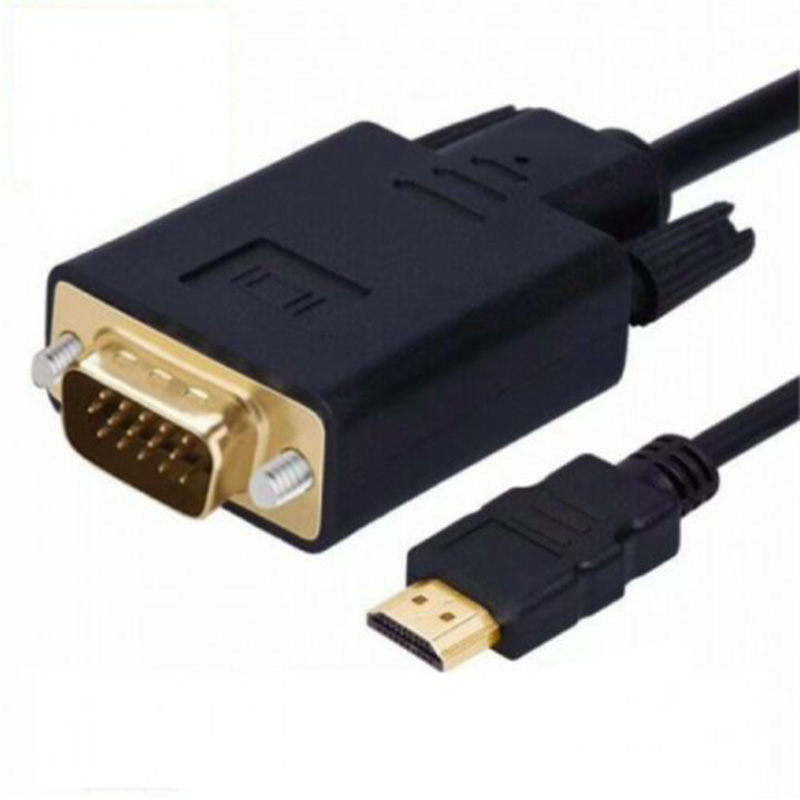 Generic HDMI(M) to VGA(M) Cable Black 1.5m (CB-HDMI-VGA-1.5M)