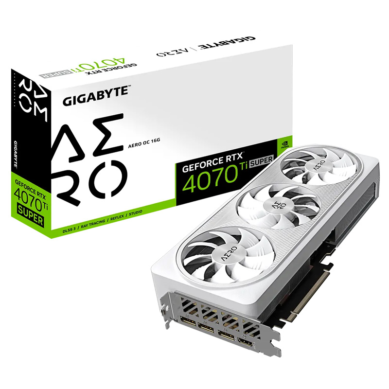 Gigabyte GeForce RTX 4070 Ti Super Aero OC 16G Graphics Card (GV-N407TSAERO OC-16GD)