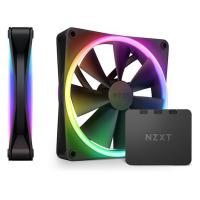 NZXT F140 RGB DUO 140mm Black PWM Fan - Twin Pack