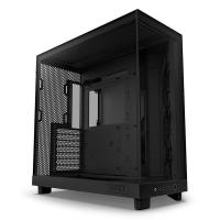 NZXT H6 Flow Compact Dual Chamber TG Mid Tower ATX Case - Matte Black
