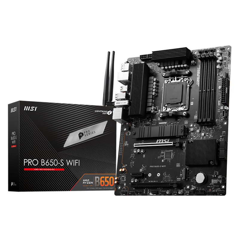 MSI PRO B650-S WiFi AM5 ATX Motherboard (PRO B650-S WIFI)