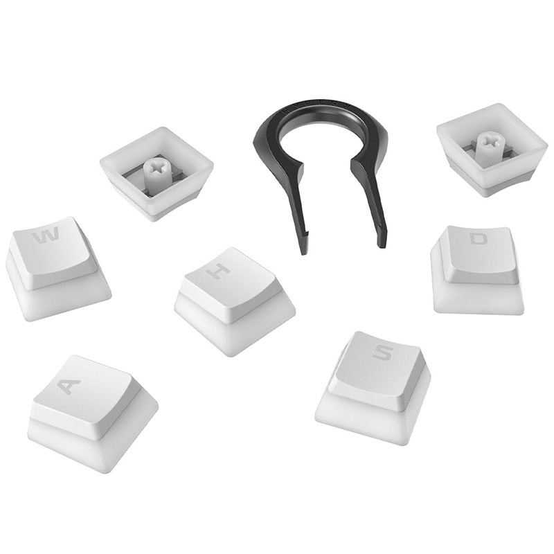 HyperX Double Shot PBT 104-Key Translucent Pudding Keycap Set White (4P5P5AA)