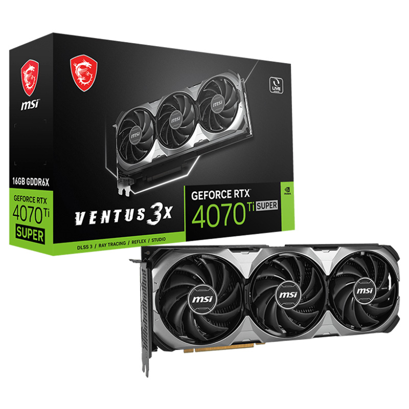 MSI GeForce RTX 4070 Ti Super 16G Ventus 3X Graphics Card (RTX 4070 Ti SUPER 16G VENTUS 3X)