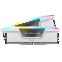 Corsair Vengeance RGB 64GB (2x32GB) 6000MHZ DDR5 RAM - White (CMH64GX5M2B6000C30W)