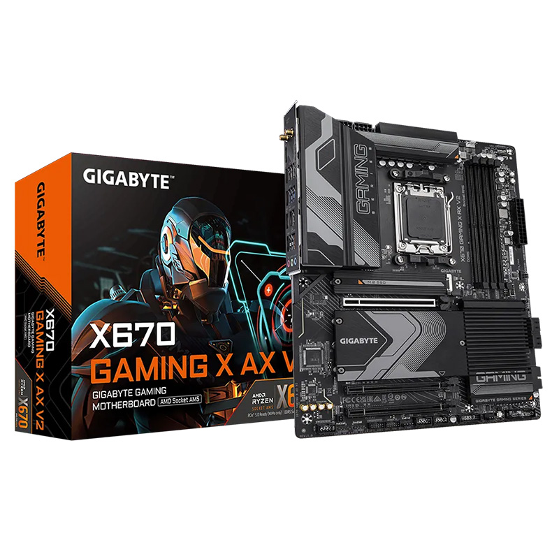 Gigabyte X670 Gaming X AX V2 AM5 ATX Motherboard (X670 GAMING X AX V2) - OPENED BOX 79608