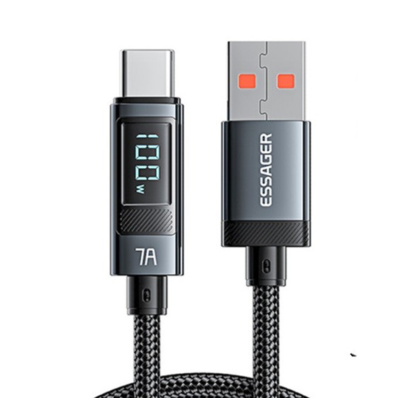 Essager 100W USB Type C Cable Fast Charging For Macbook Pro Xiaomi Samsung Super Charge 7A USB 