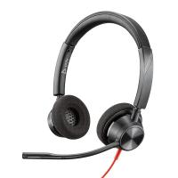 Poly Plantronics Blackwire BW3320-M USB-A Wired Over-the-head Stereo Headset (214012-01)