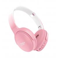 LS-233 Wireless Bluetooth Headphone With Microphone On-Ear Headset Sports Gaming Headphones PINK